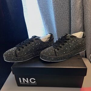 INC International Concepts Black Lace Up Boots